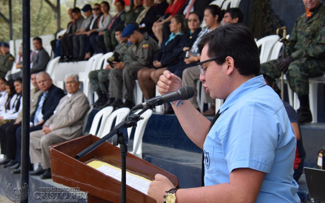 UECR, PARTICIPÓ EN LA EXALTACIÓN AL TRICOLOR PATRIO