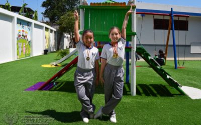 Cristorreginas logran medallas en competencia de Gimnasia